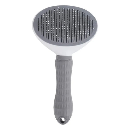 Self cleaning pet brush