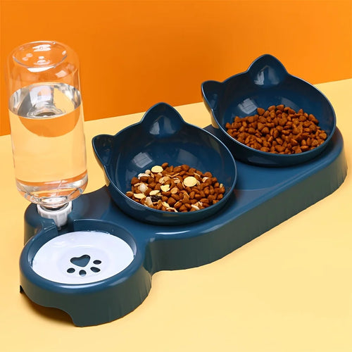 3-in-1 Cat Ear Bowl Set - Main View